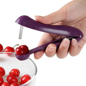 Easy Cherry Corer Fruit Core Seed Remover Cherry Pitter Olive Core Remover Kitchen Tools Fruit Corer Kitchen Accessories