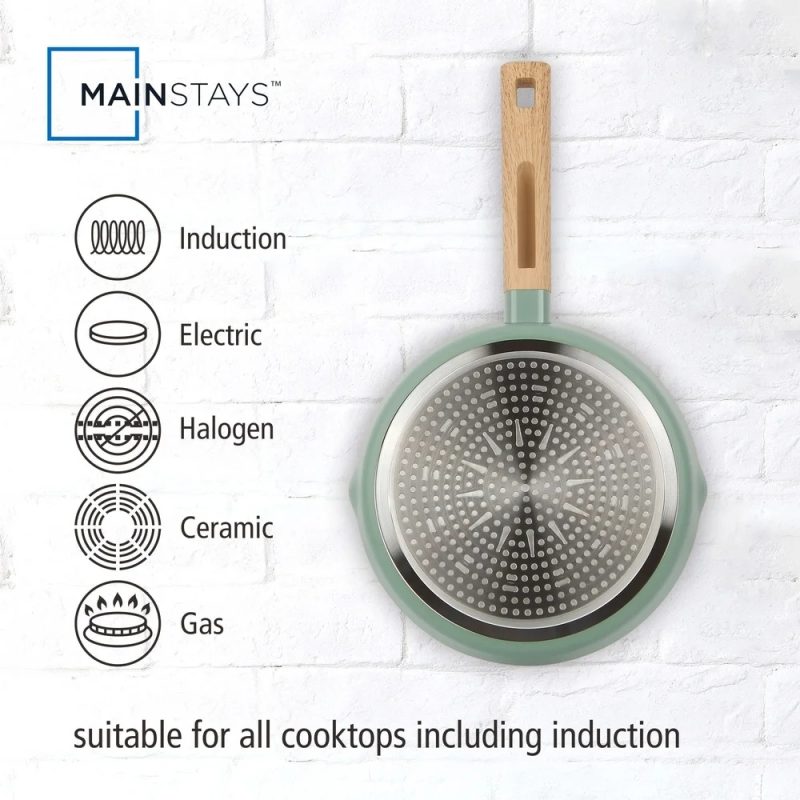 10 Pcs Nonstick Aluminum Ceramic Cookware Set Dishwasher Safe Suitable Induction Fast Even Heating Kitchen Essentials - Image 4